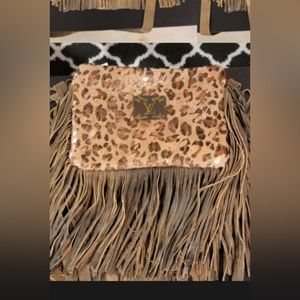 Keep It Gypsy Leo Rose Gold Fringe purse